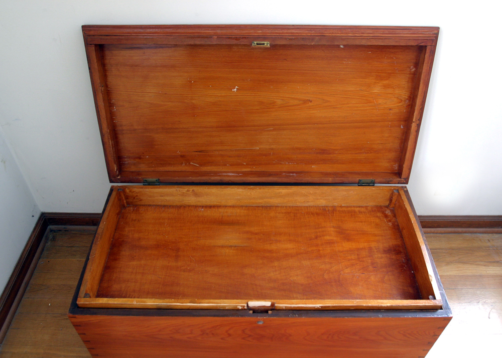 Vintage Wooden Hope Chest EBTH