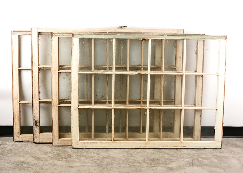 Vintage Salvaged Schoolhouse Windows Ebth