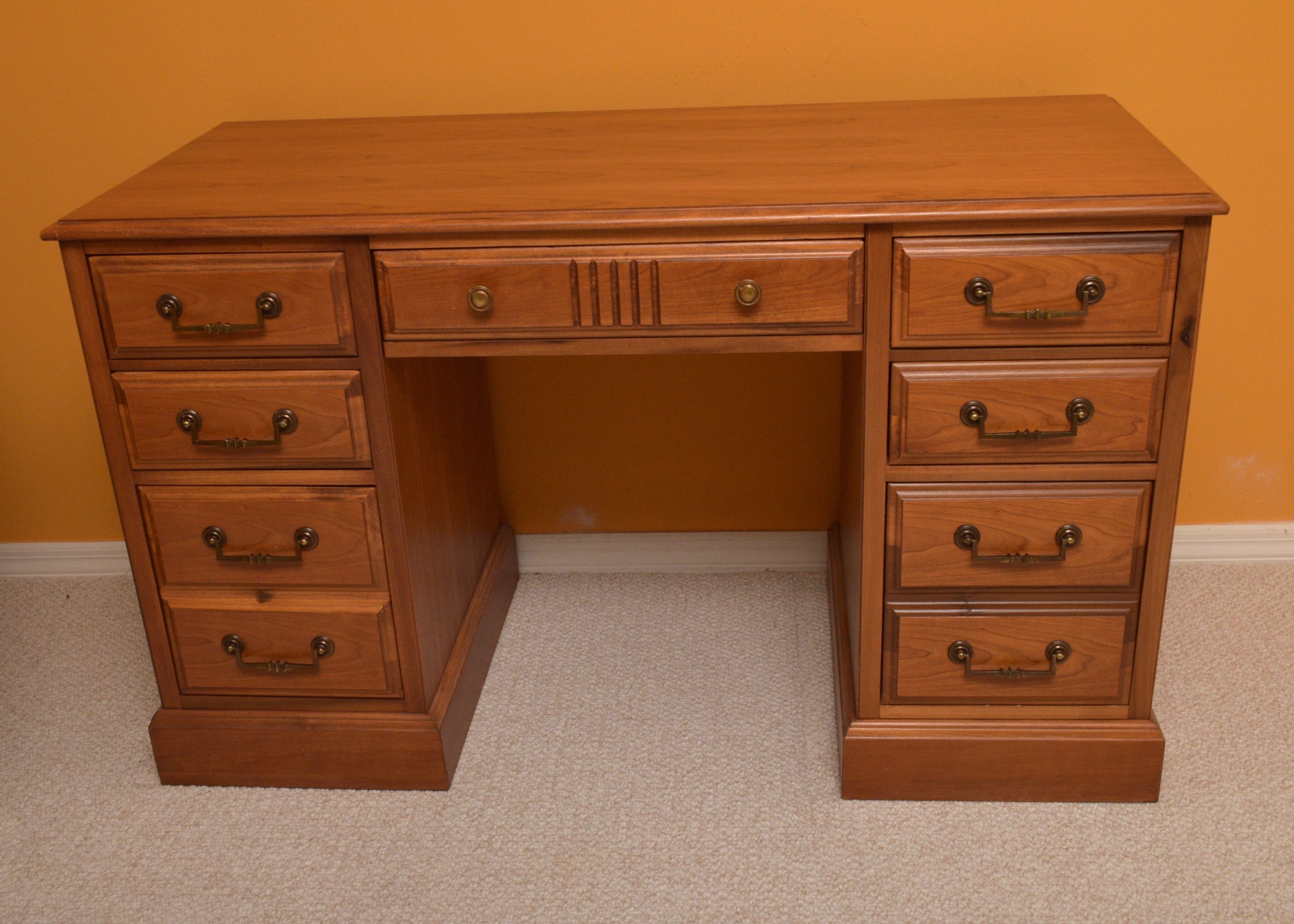 golden oak desk