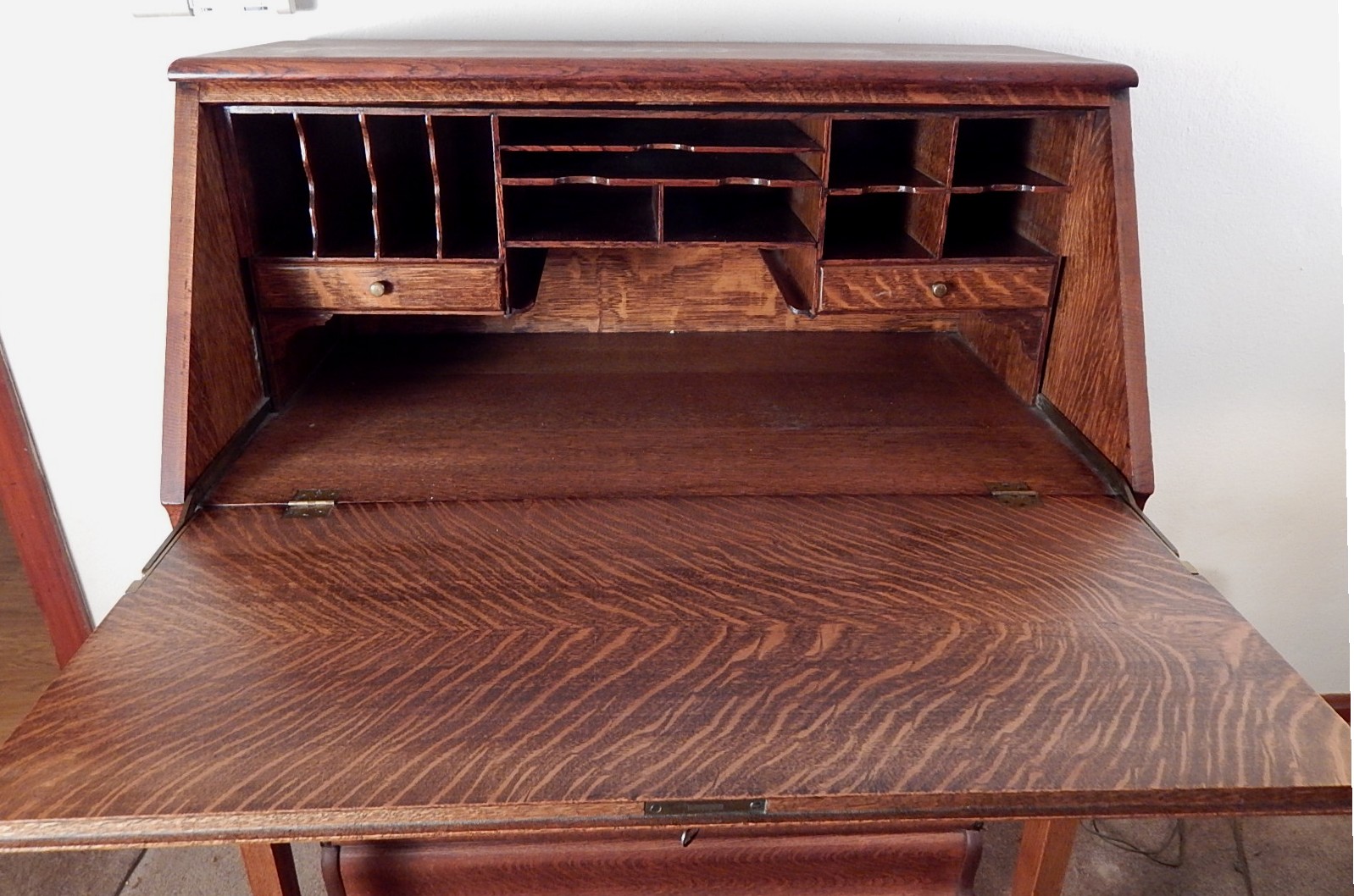 Custom Antique Oak Secretary/Bookcase EBTH