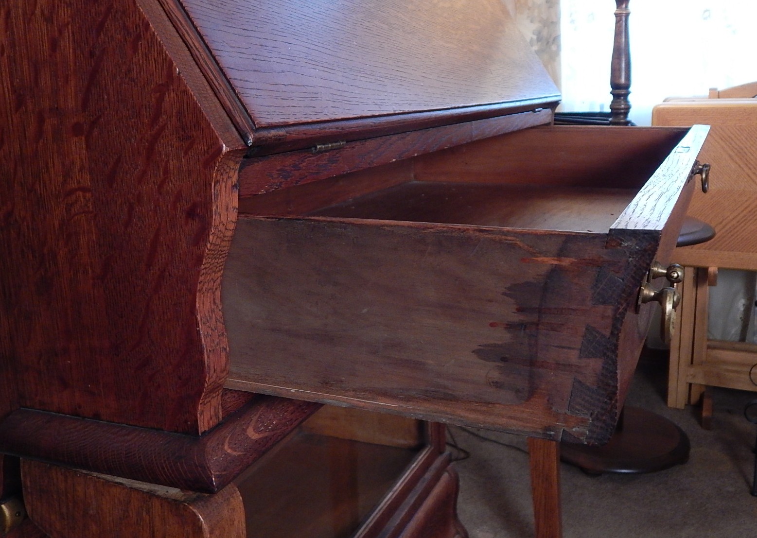 Custom Antique Oak Secretary/Bookcase EBTH