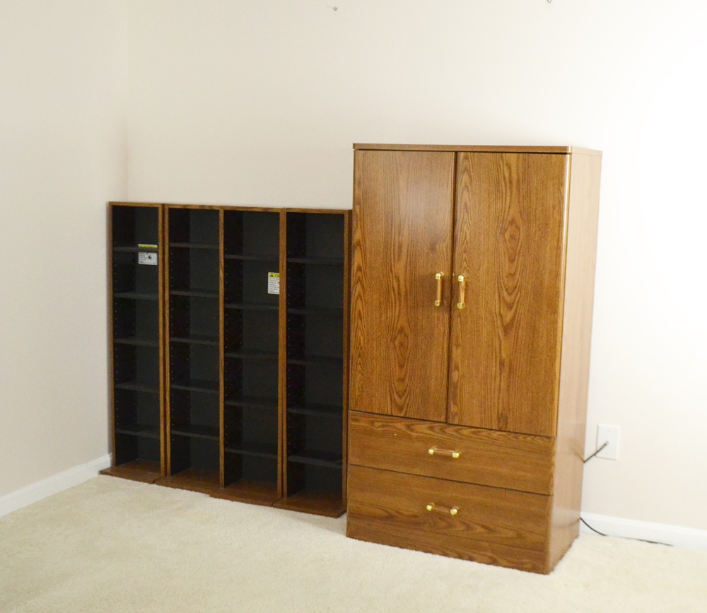 Armoire and Media Storage Units EBTH