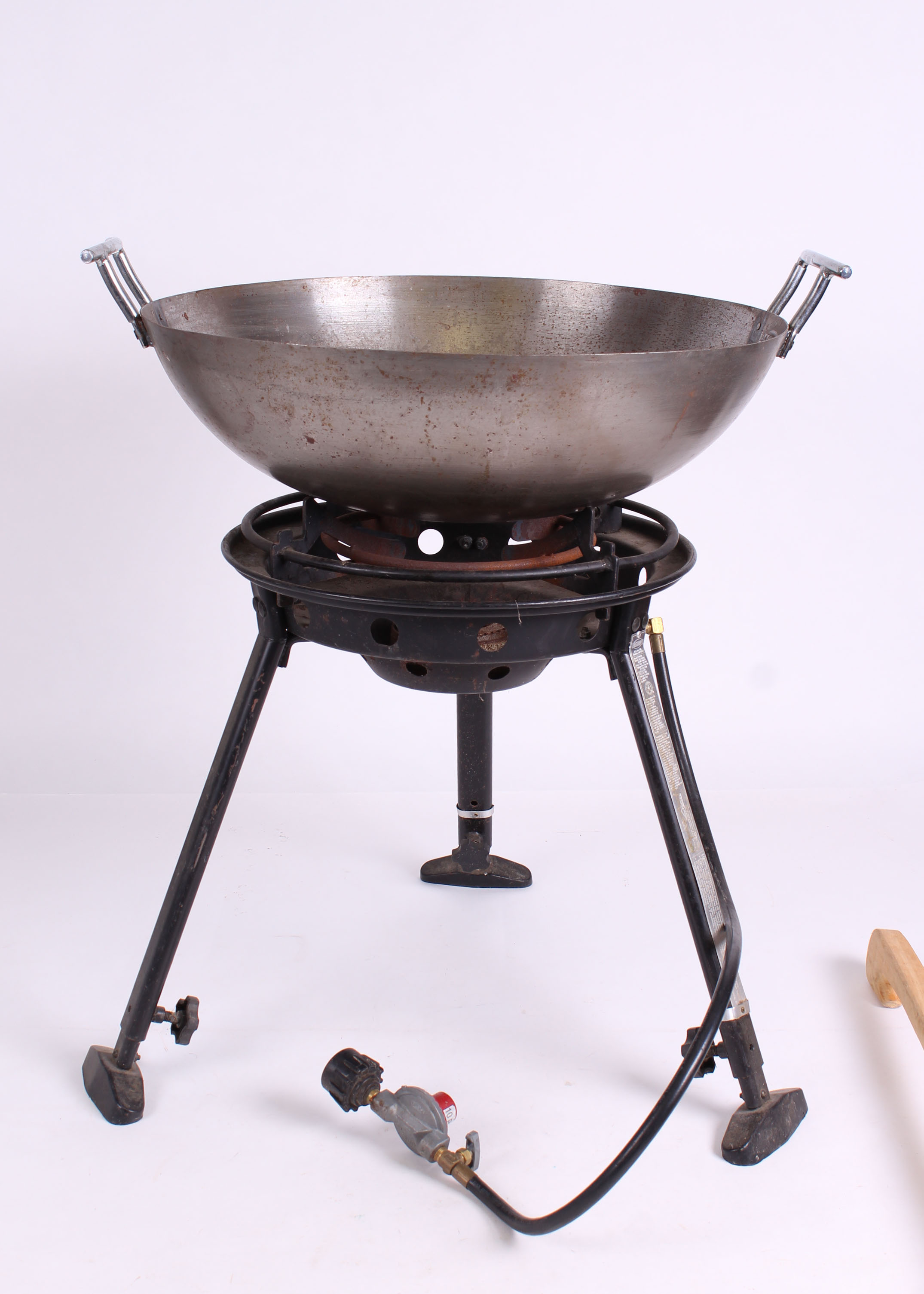 Large Eastman Outdoor Camping Wok with Burner EBTH