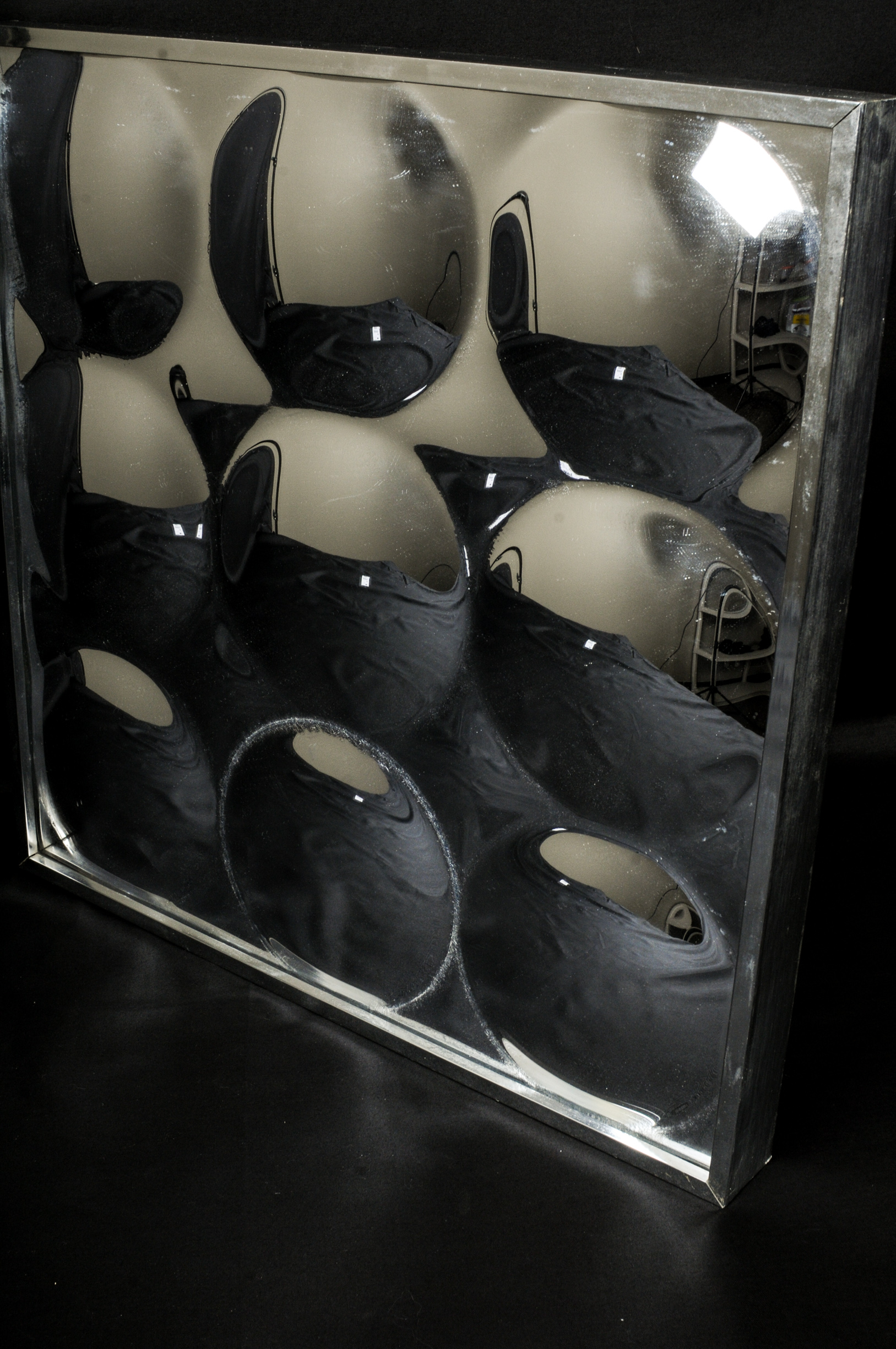 1970's Modern Bubble Mirror Wall Art EBTH