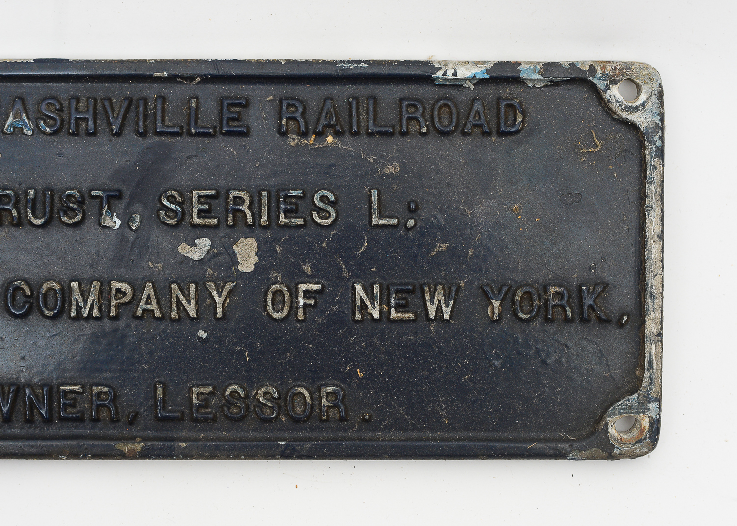 Pair of Louisville and Nashville Railroad Equipment Trust Plaques EBTH