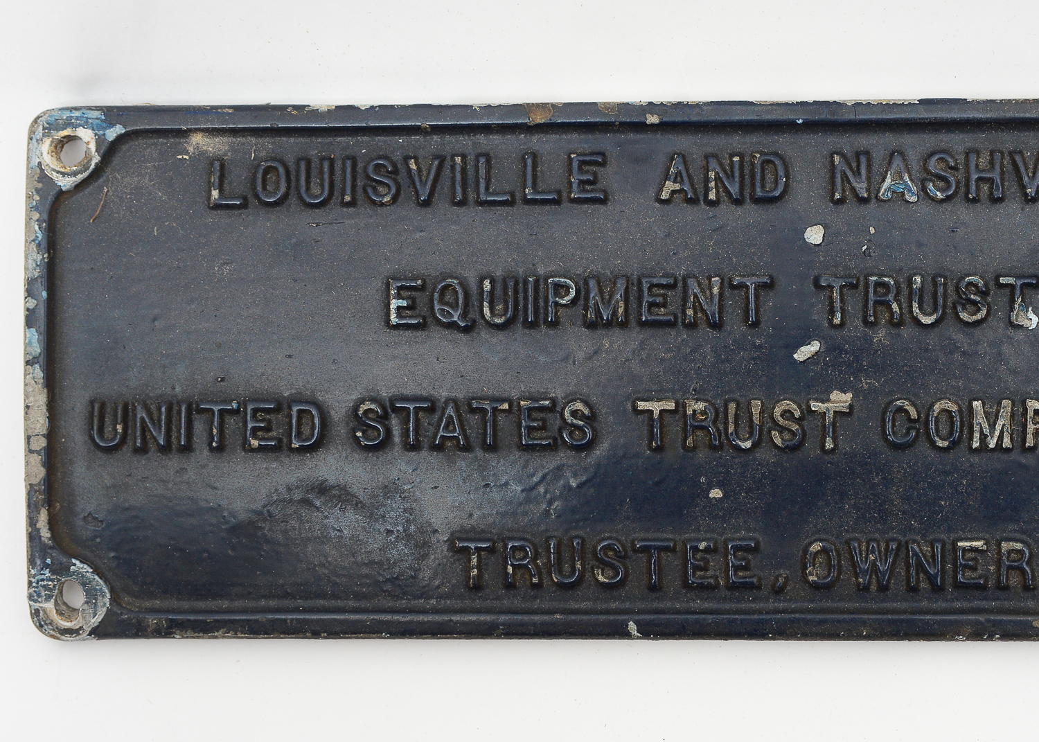 Pair of Louisville and Nashville Railroad Equipment Trust Plaques EBTH