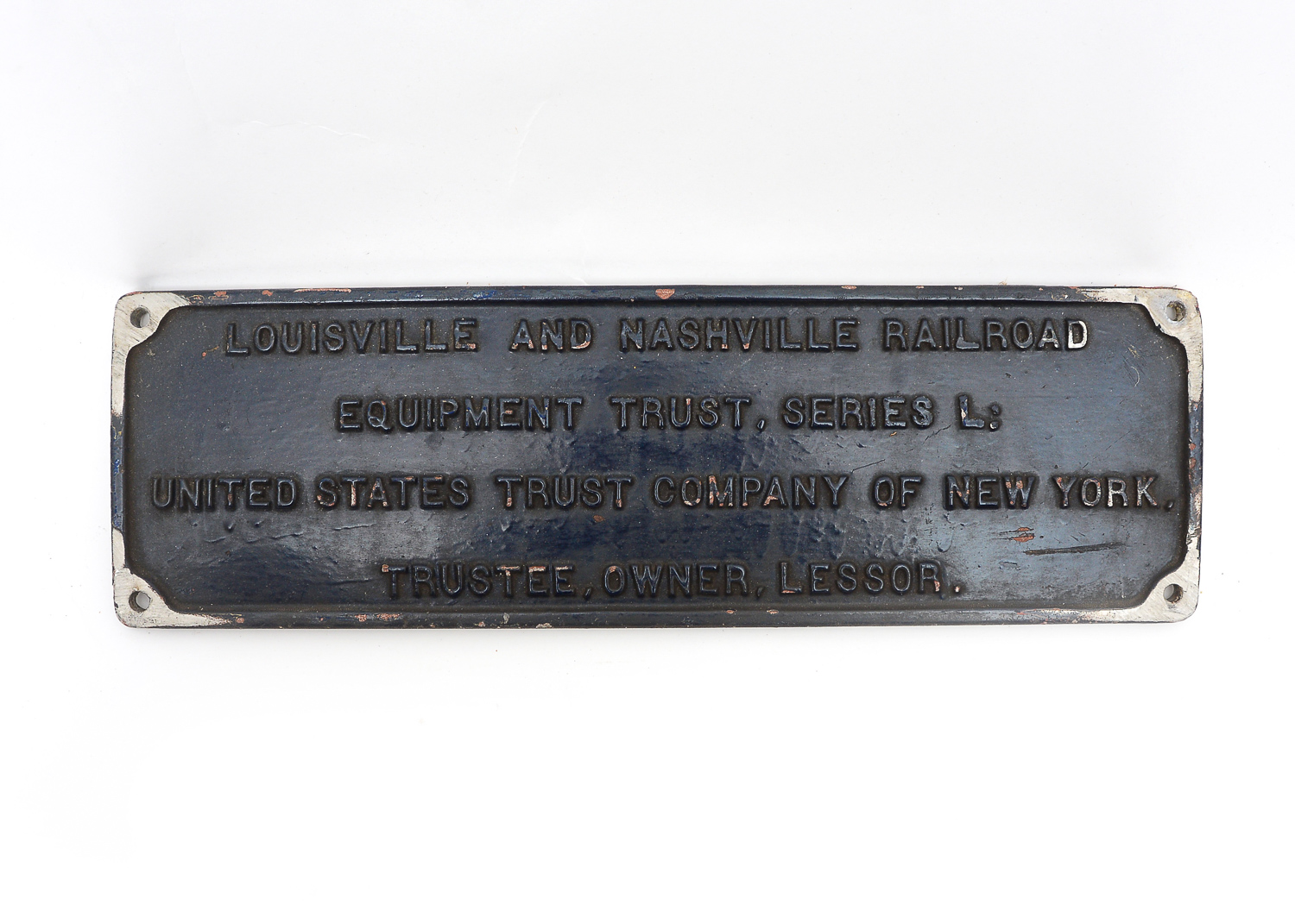 Pair of Louisville and Nashville Railroad Equipment Trust Plaques EBTH