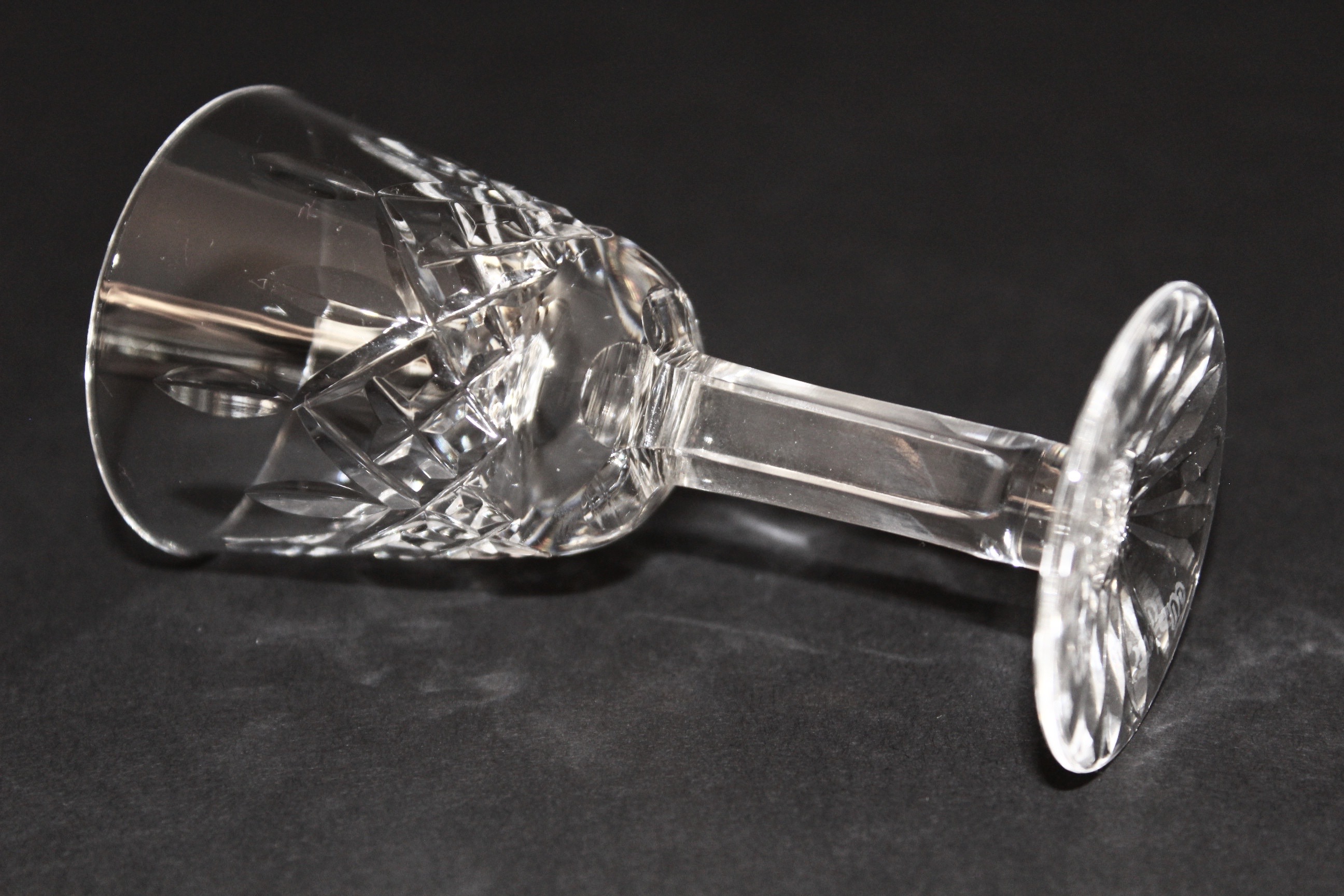 Eight Waterford Crystal "Lismore" Cordial Liqueur Glasses EBTH