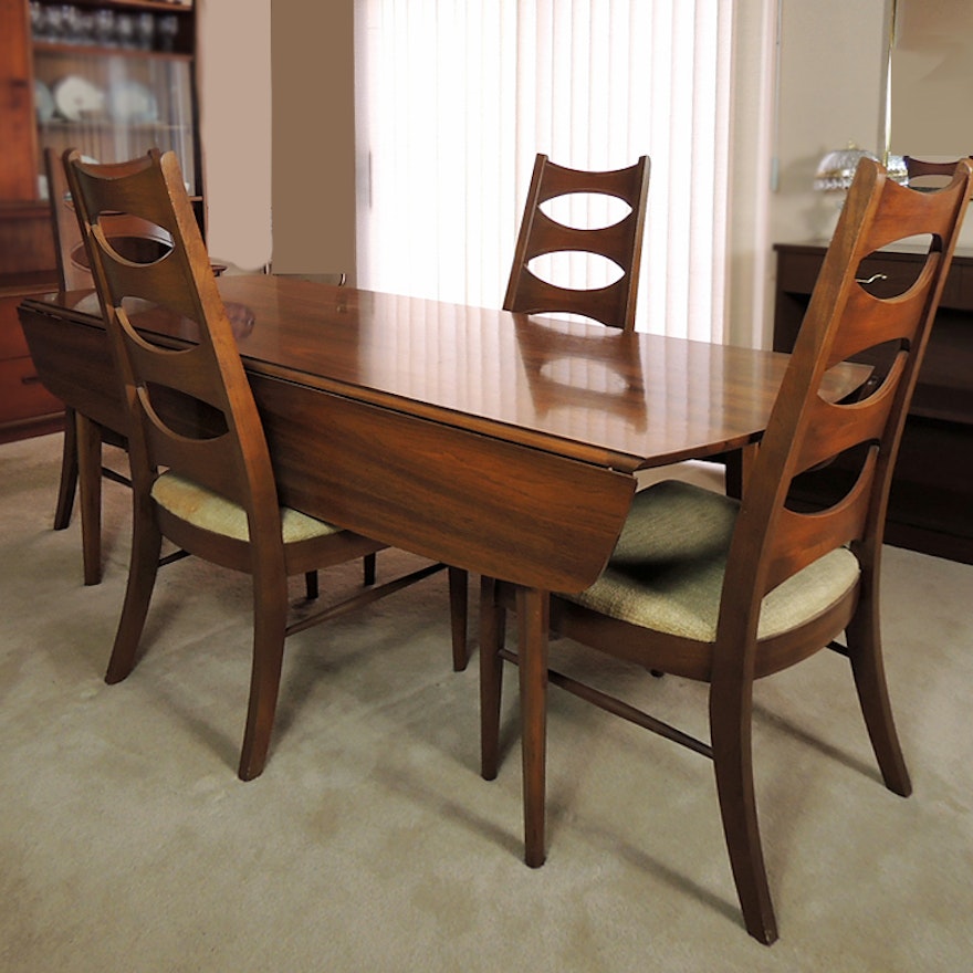 Kent Coffey Perspecta Walnut Drop Leaf Dining Table And Four Chairs Kent Coffey Perspecta Walnut Drop Leaf Dining Table And Four Chairs Ebth