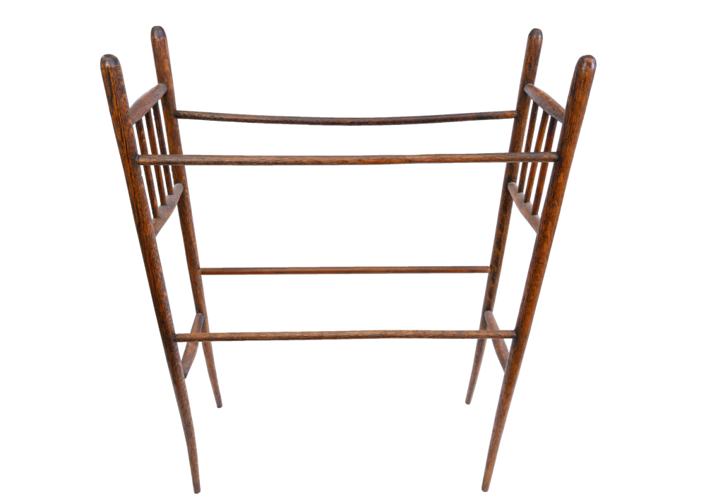Vintage Oak Quilt Rack EBTH