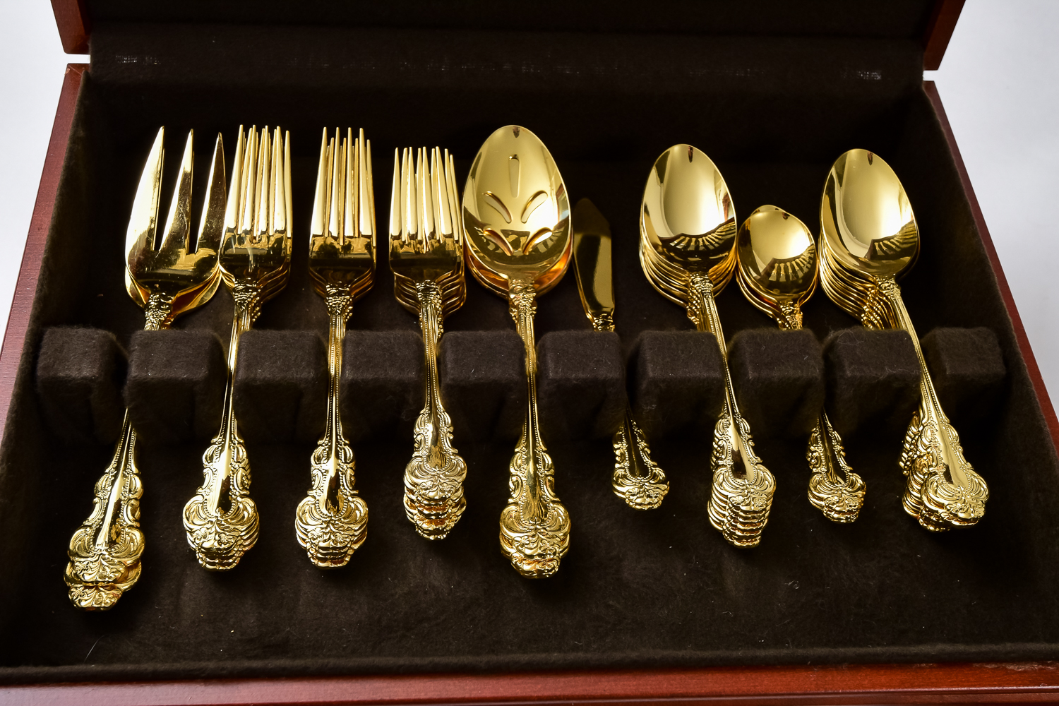 Gold Tone Stainless Steel Flatware EBTH   16DEN003 2067 