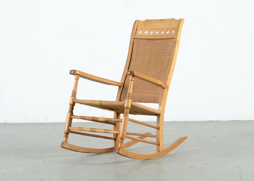 Cane Seat and Back Rocking Chair | EBTH