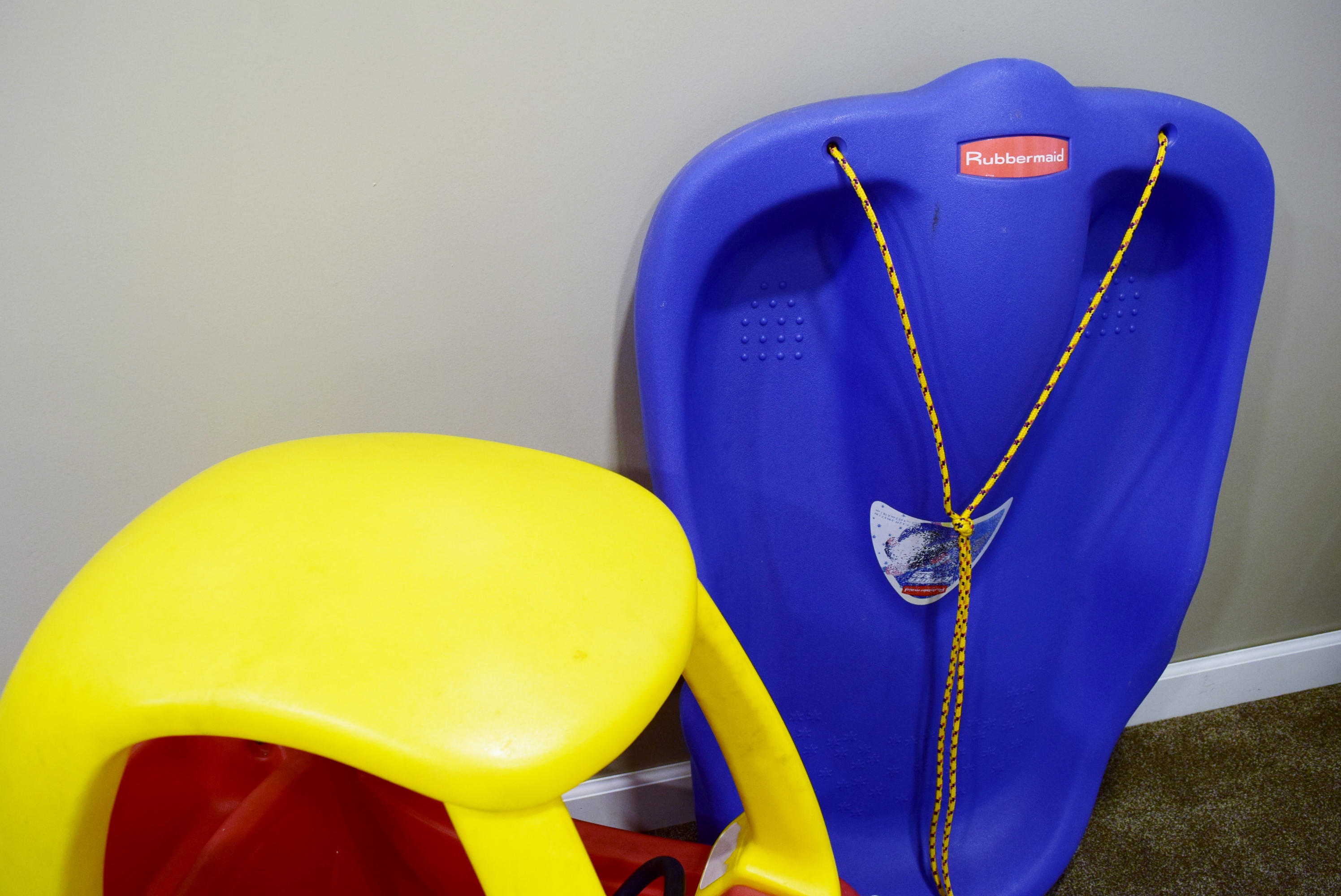 LittleTikes Cozy Coupe and Rubbermaid Sled EBTH