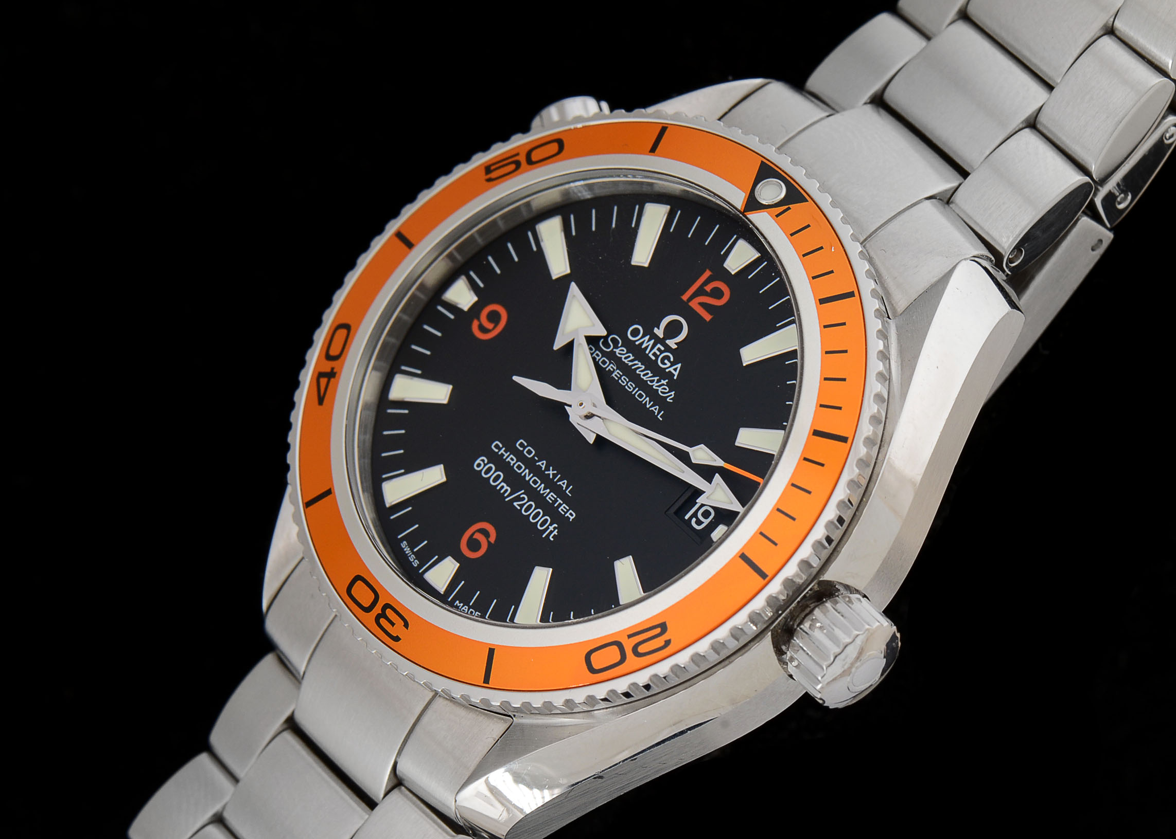 Men's Omega Seamaster Planet Ocean Orange 2500 mvmt 42mm ...