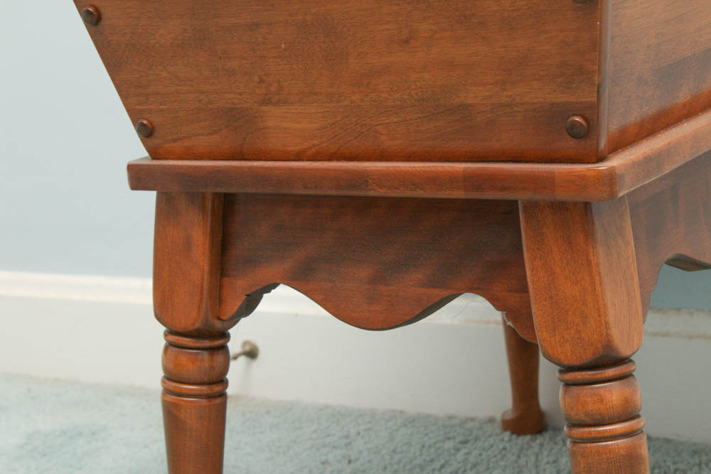 Ethan Allen FlipTop Dough Box End Table EBTH