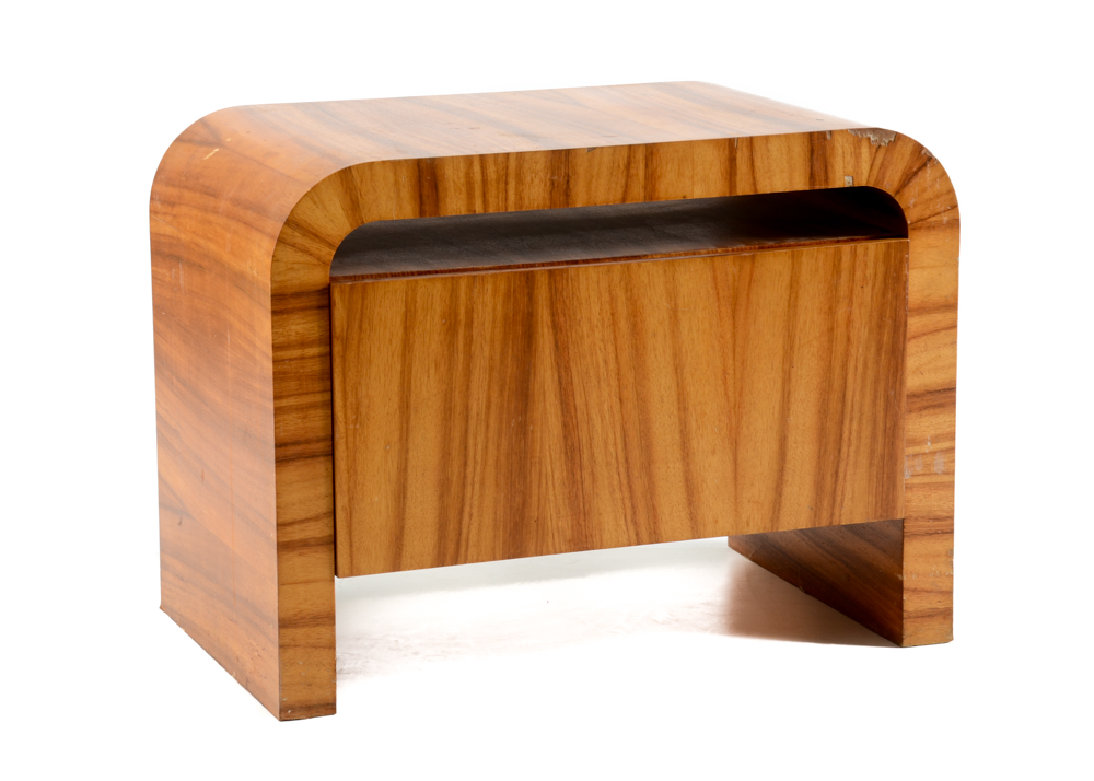 Zebra Wood Veneer File /Side Table EBTH