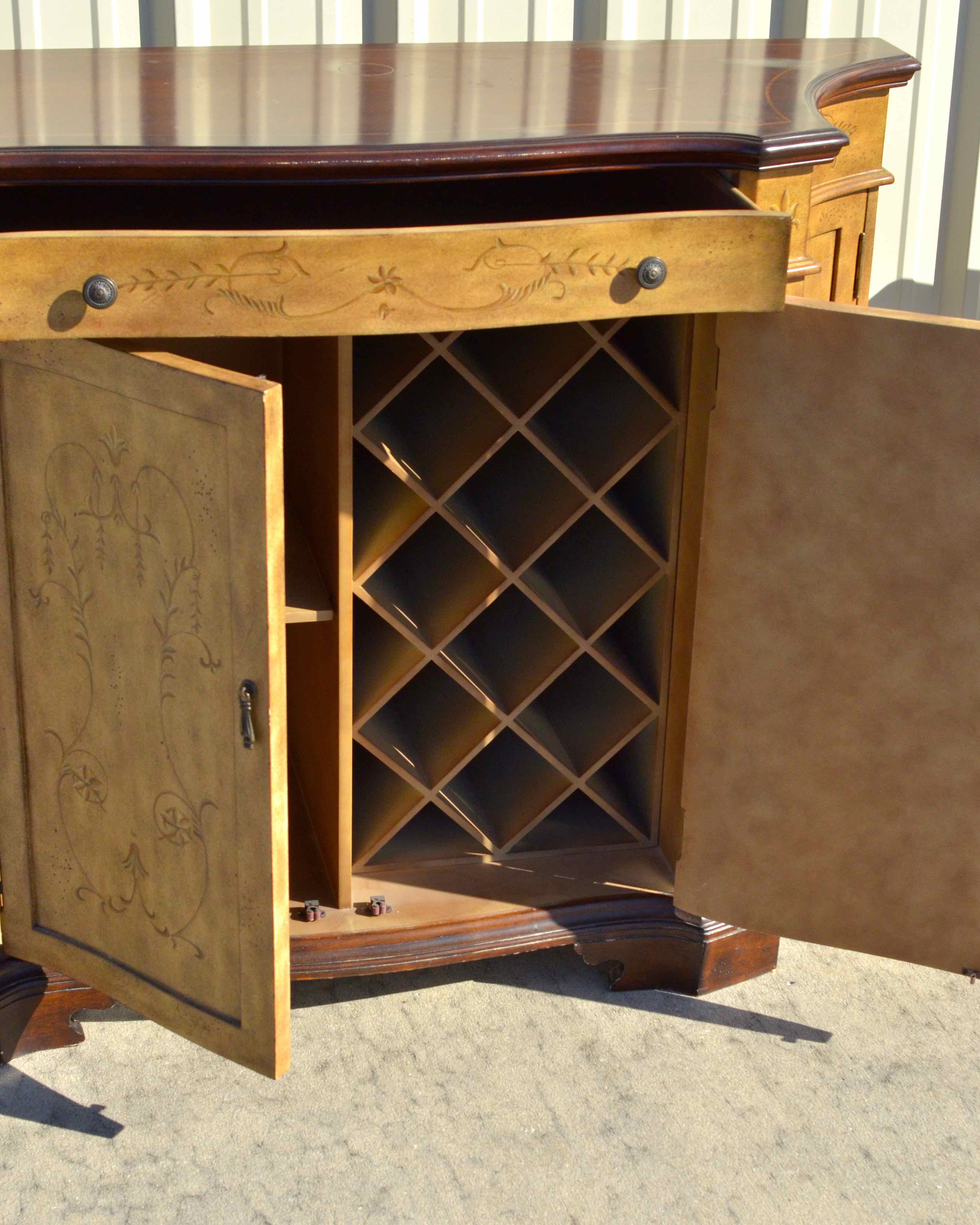 Painted Sideboard with Wine Storage EBTH