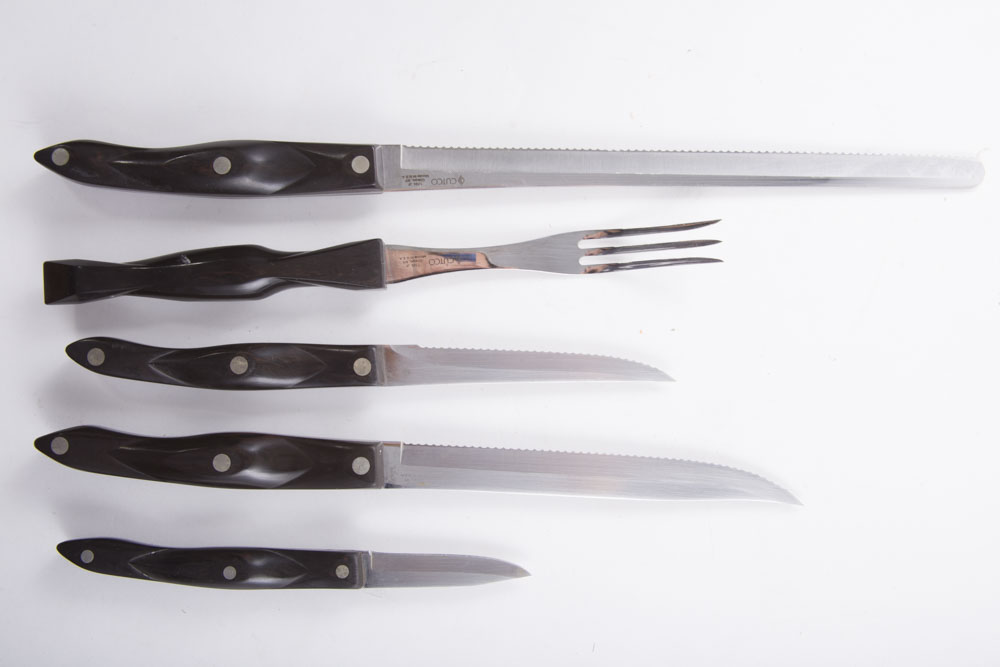 Oster Electric Carving Knife and Cutco Wood Block Knife Set EBTH
