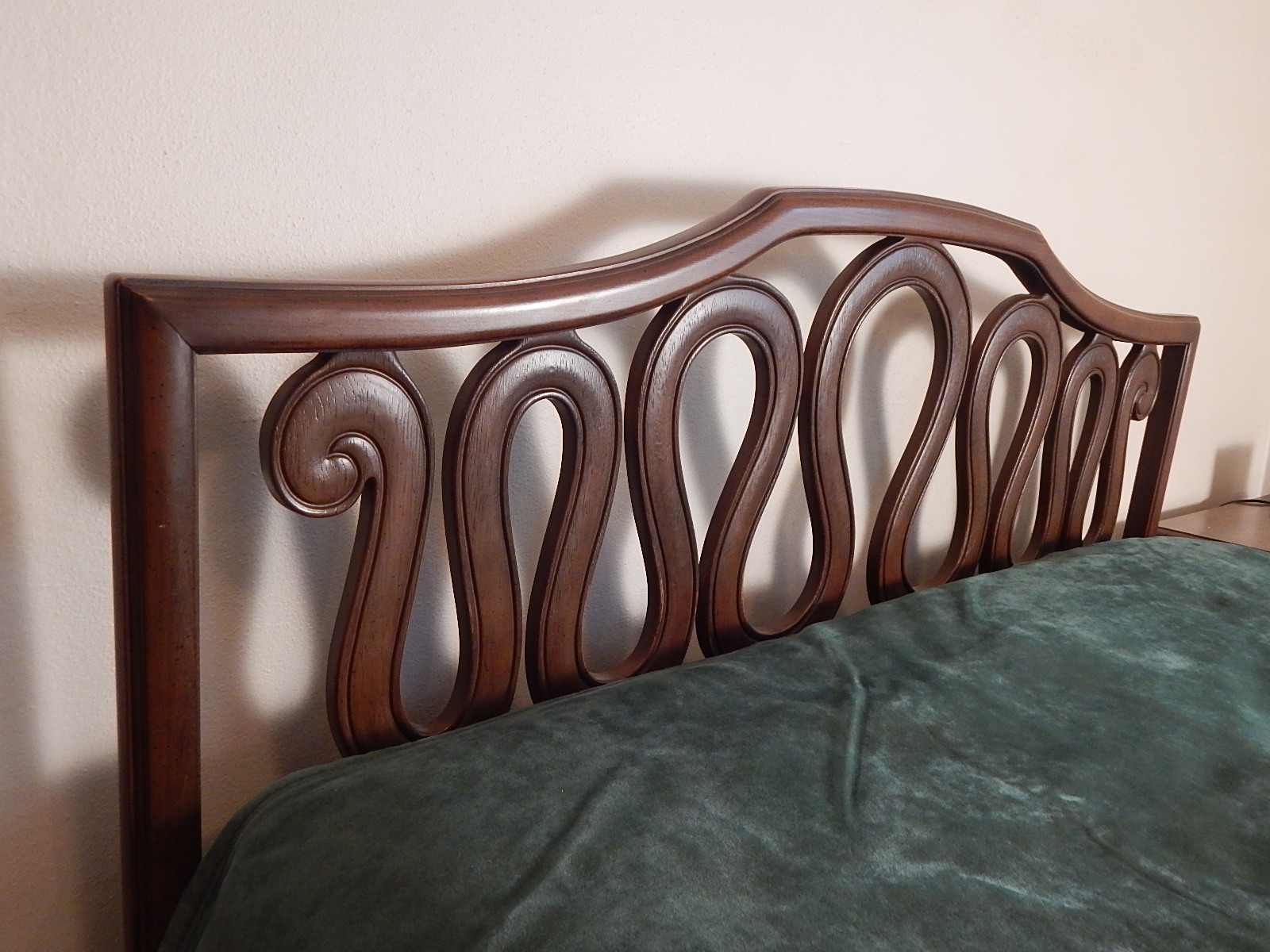 Wood Queen Headboard and Frame EBTH