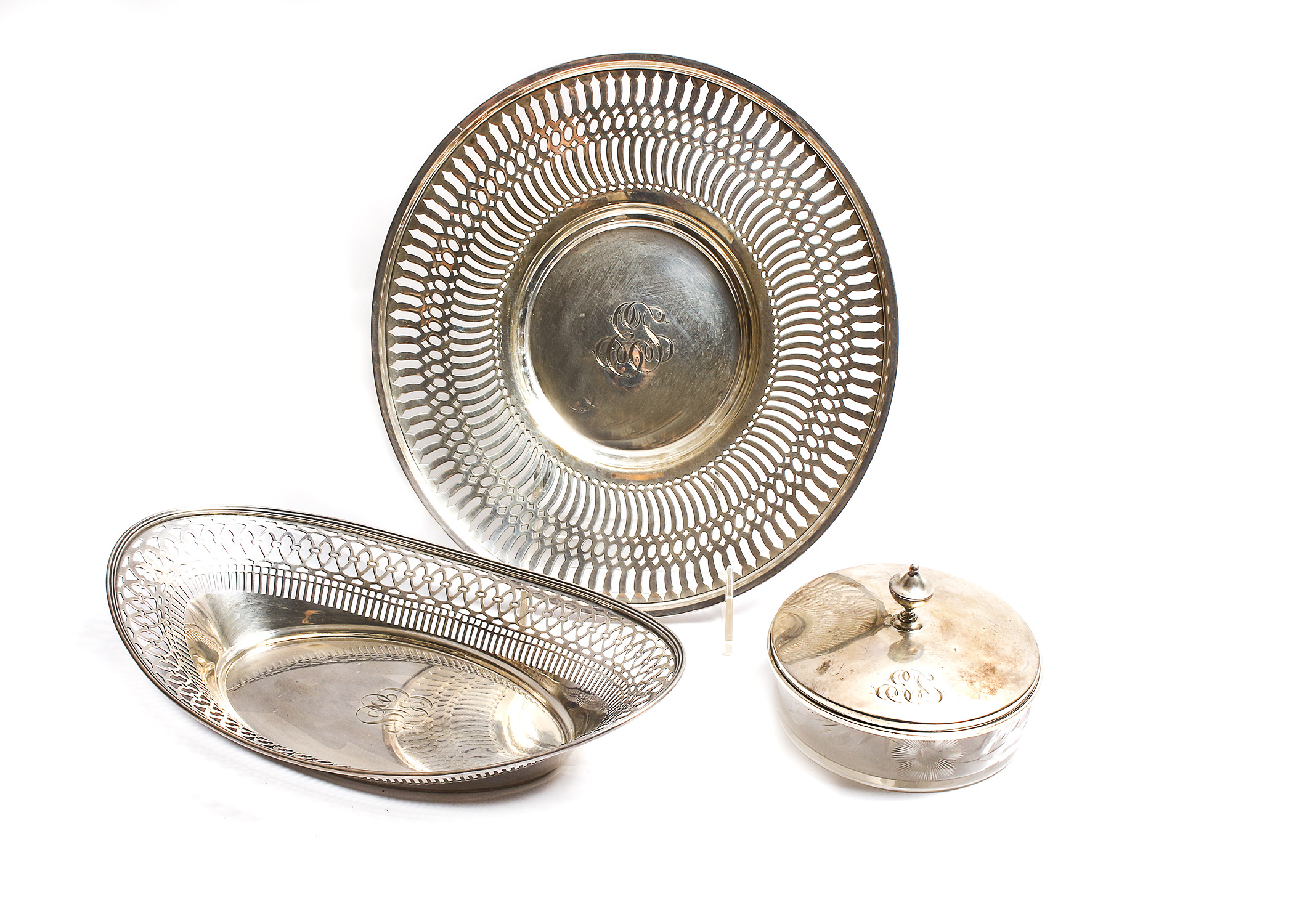 Engraved Sterling Silver Serving Trays EBTH