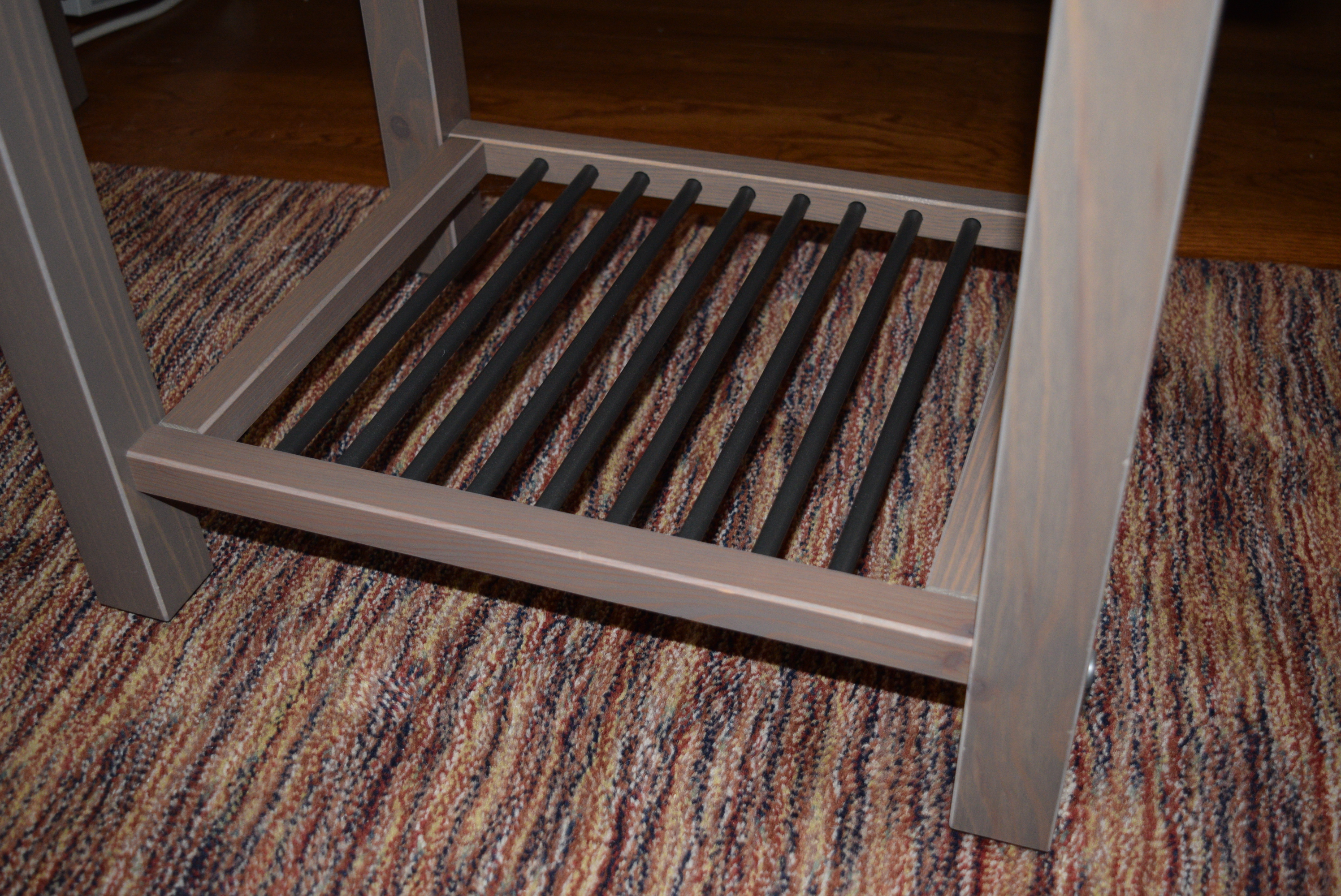 Ikea Rykene FullSize Bed Frame, Side Table, and Mattress EBTH