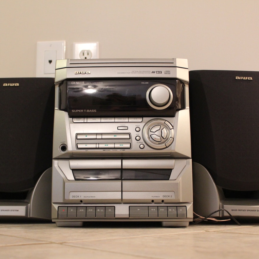 Aiwa Cx Na115 Bookshelf Stereo Ebth