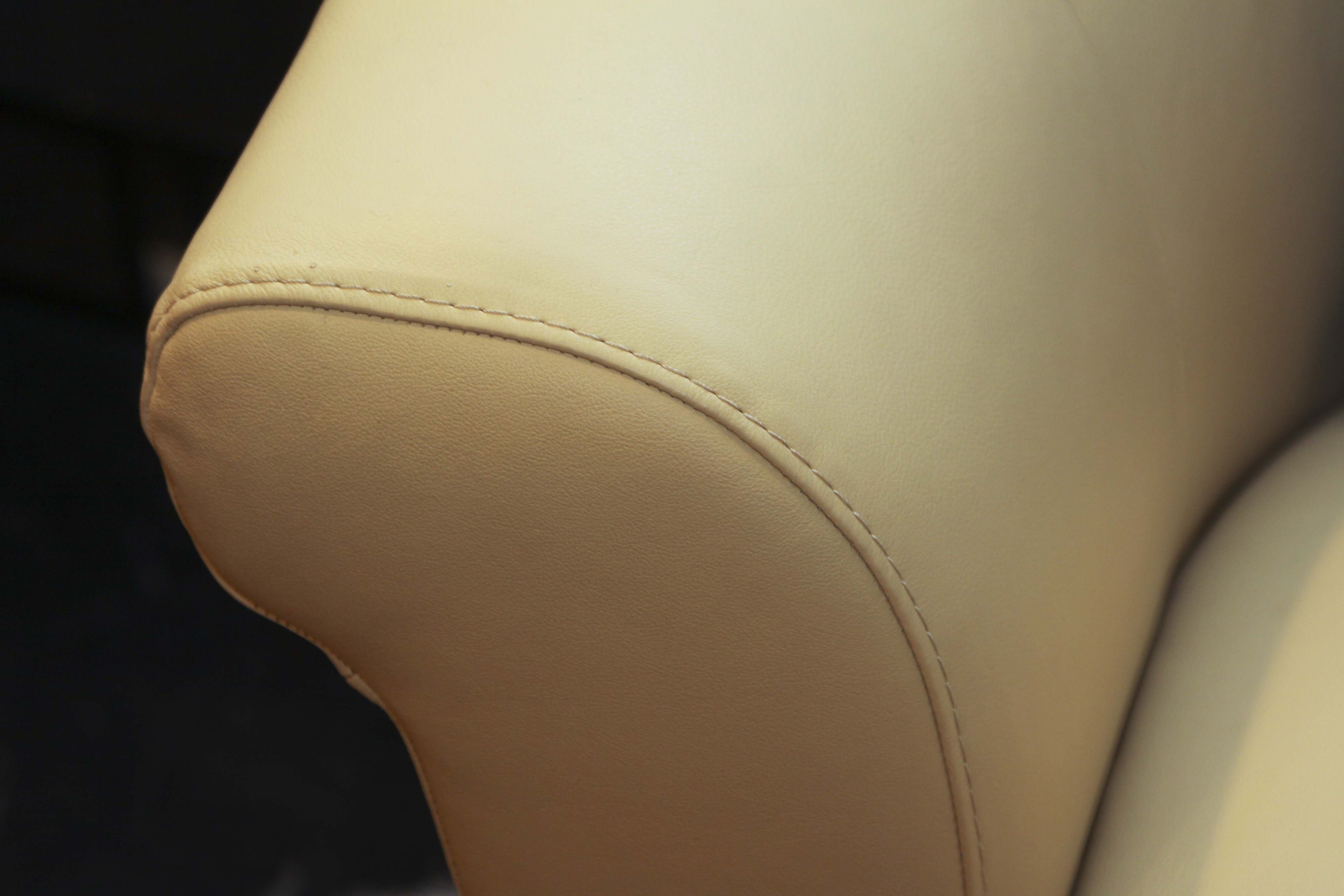 Italsofa Buttercup Yellow Leather Swivel Chair EBTH