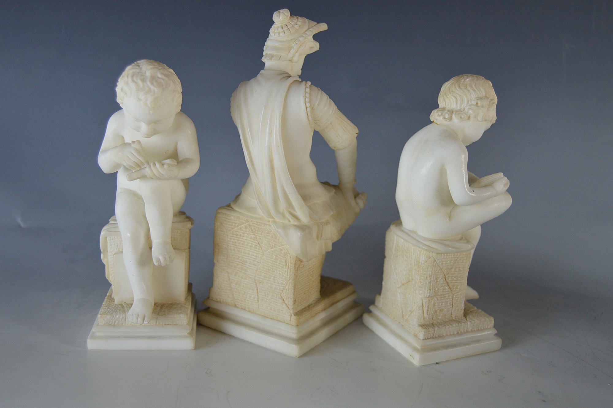 Three Classical White Marble Figurines EBTH