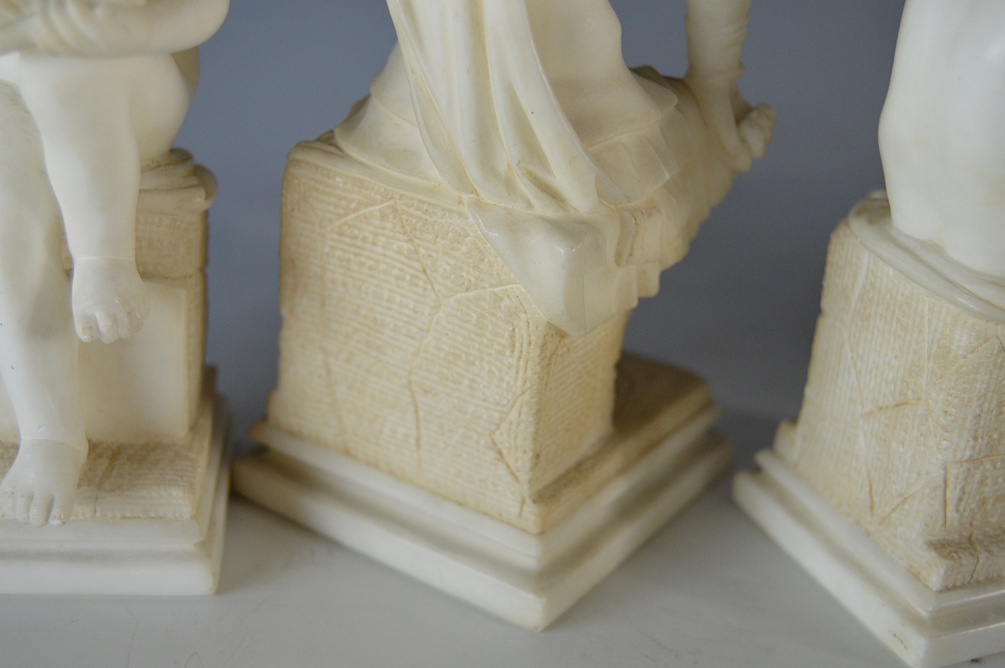 Three Classical White Marble Figurines EBTH