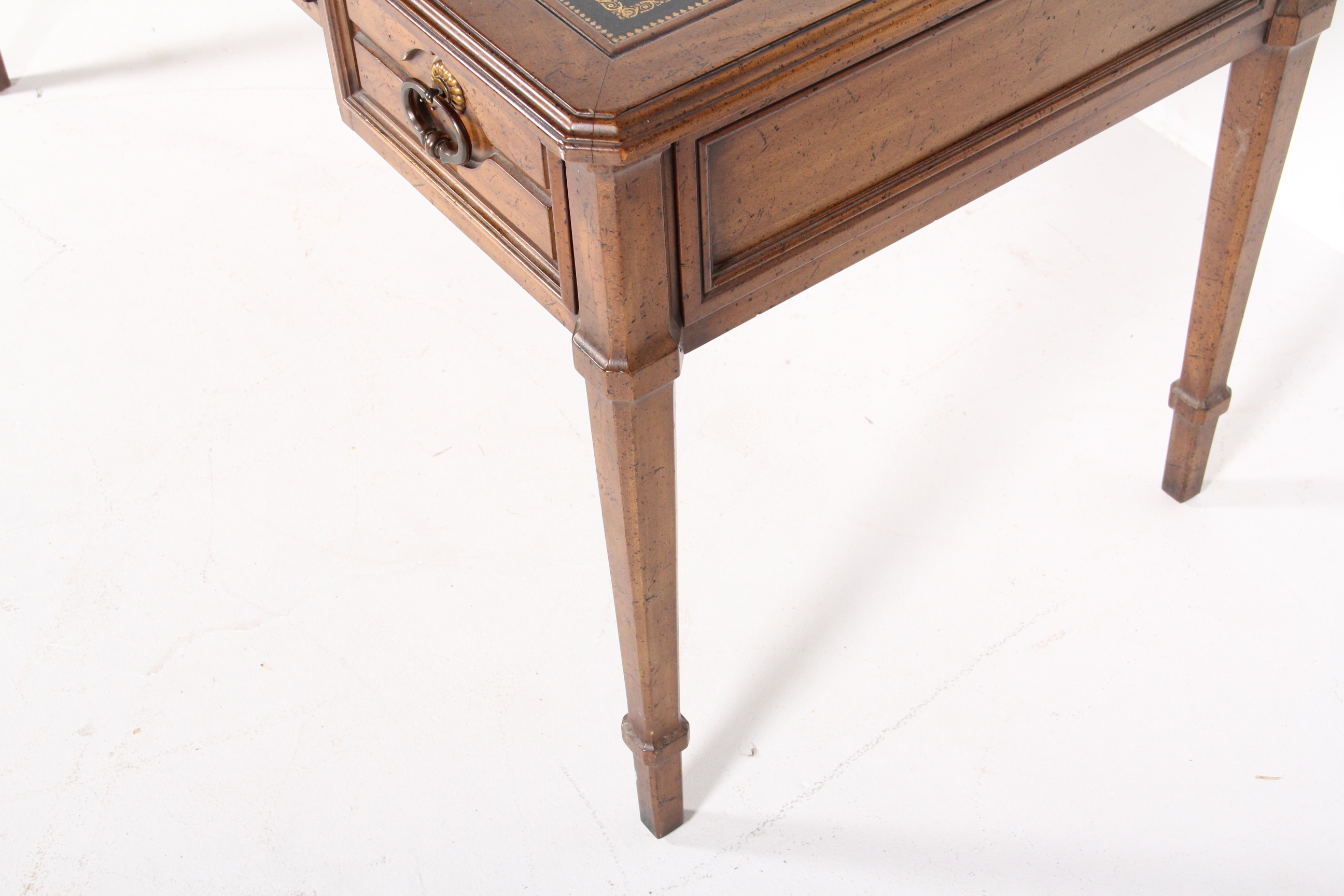 Vintage Leather Top Oak Desk EBTH