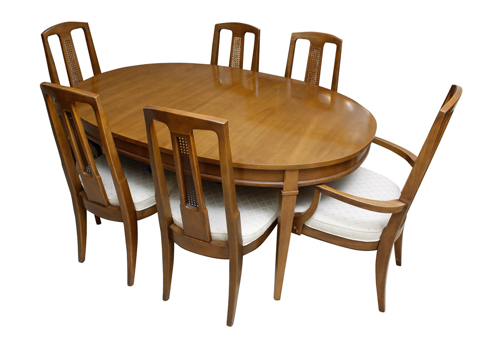 Dining Table and Six Chairs EBTH