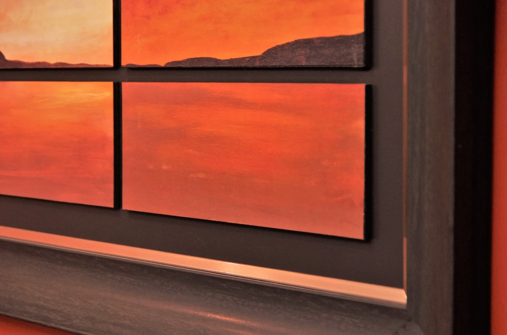 TriPanel Wall Art Sunset Desert Horizon EBTH