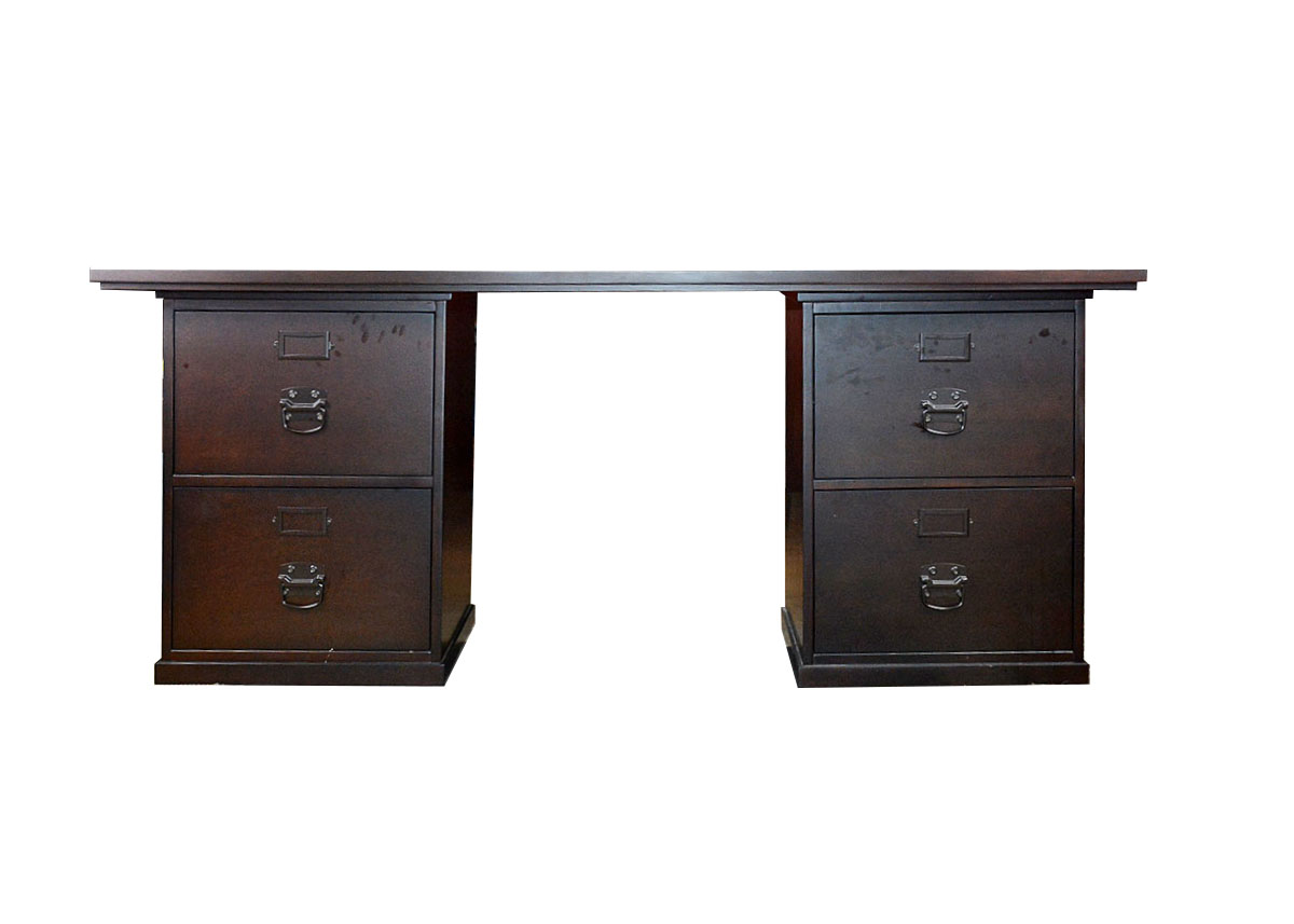 Bedford Rectangular File Cabinet Desk By Pottery Barn Ebth