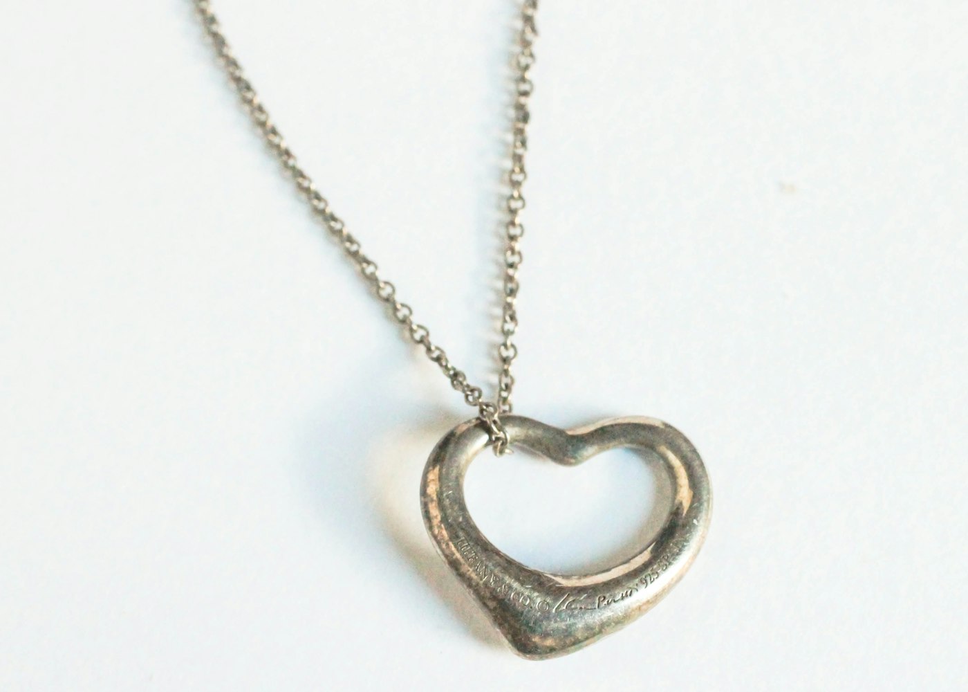 Tiffany & Co. Sterling Silver Heart Charm Necklace | EBTH