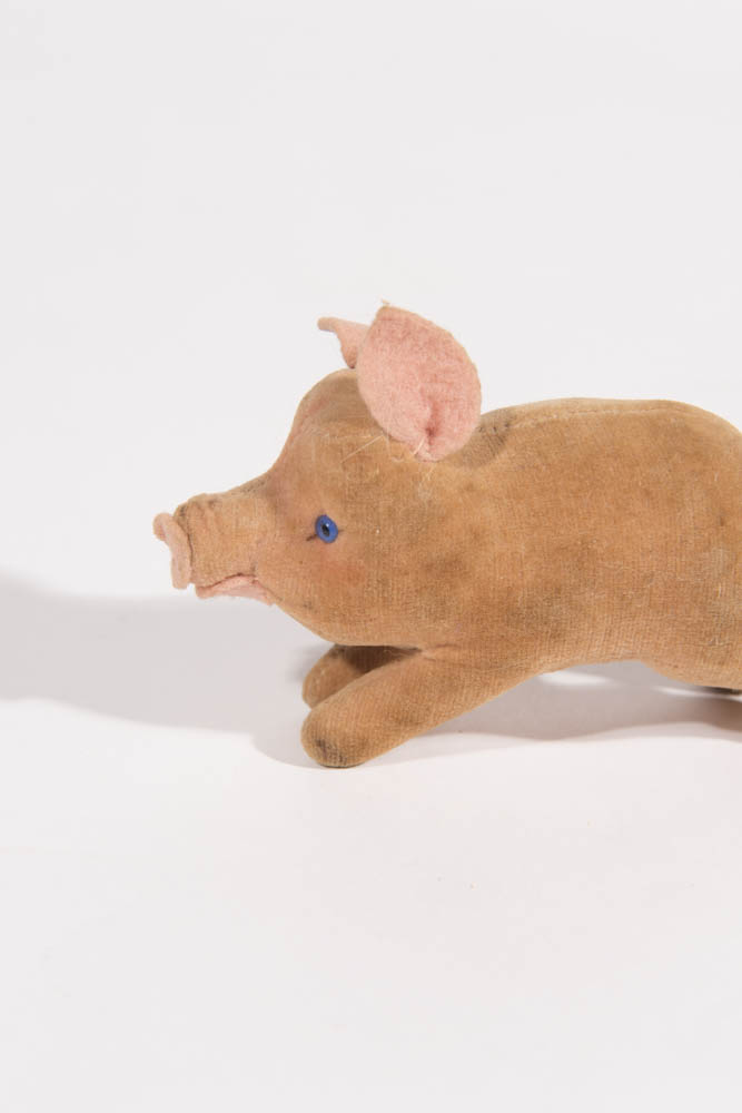 Vintage Stuffed Pig Toy EBTH