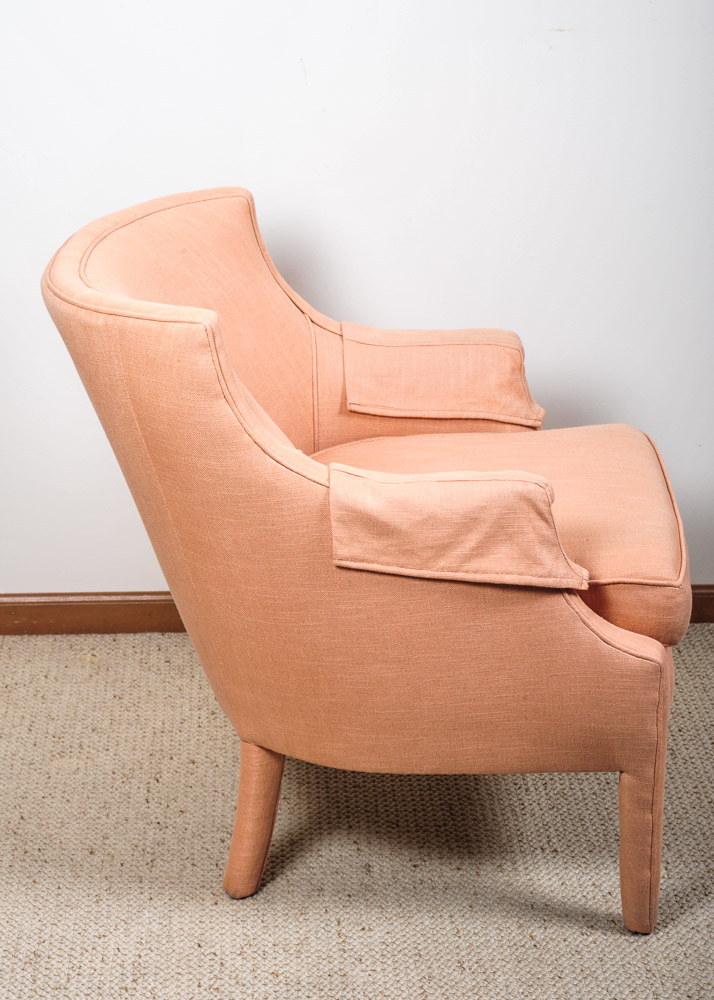 Pair of Peach Accent Chairs EBTH