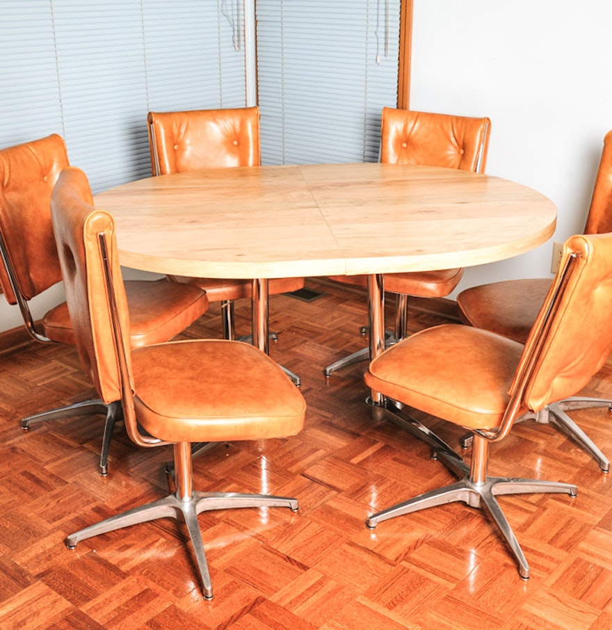 Atomic Mid-Century Modern Chromcraft Kitchen Table and ...
