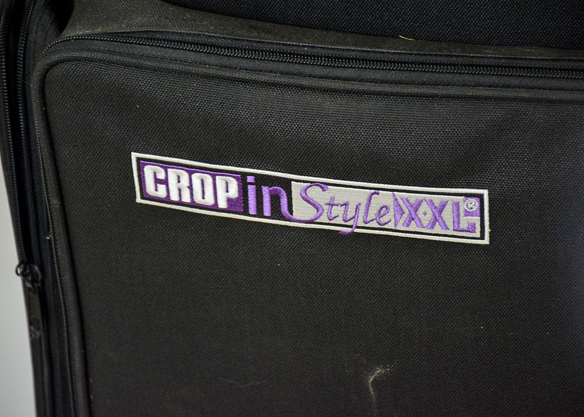 Crop In Style XXL Rolling Tote and Scrapbook Supplies EBTH