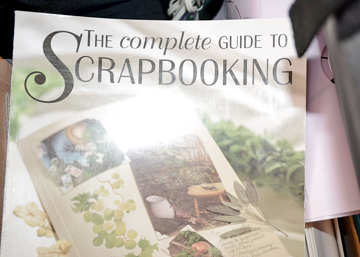 Crop In Style XXL Rolling Tote and Scrapbook Supplies EBTH