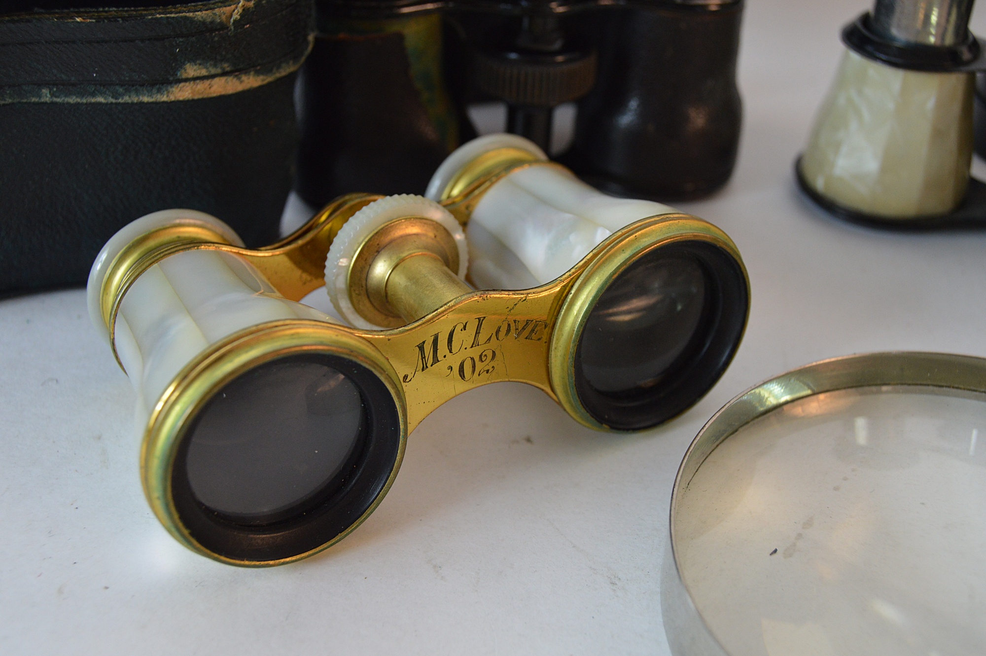 Vintage Opera Glasses With 1902 Lemaire French Mother of Pearl EBTH