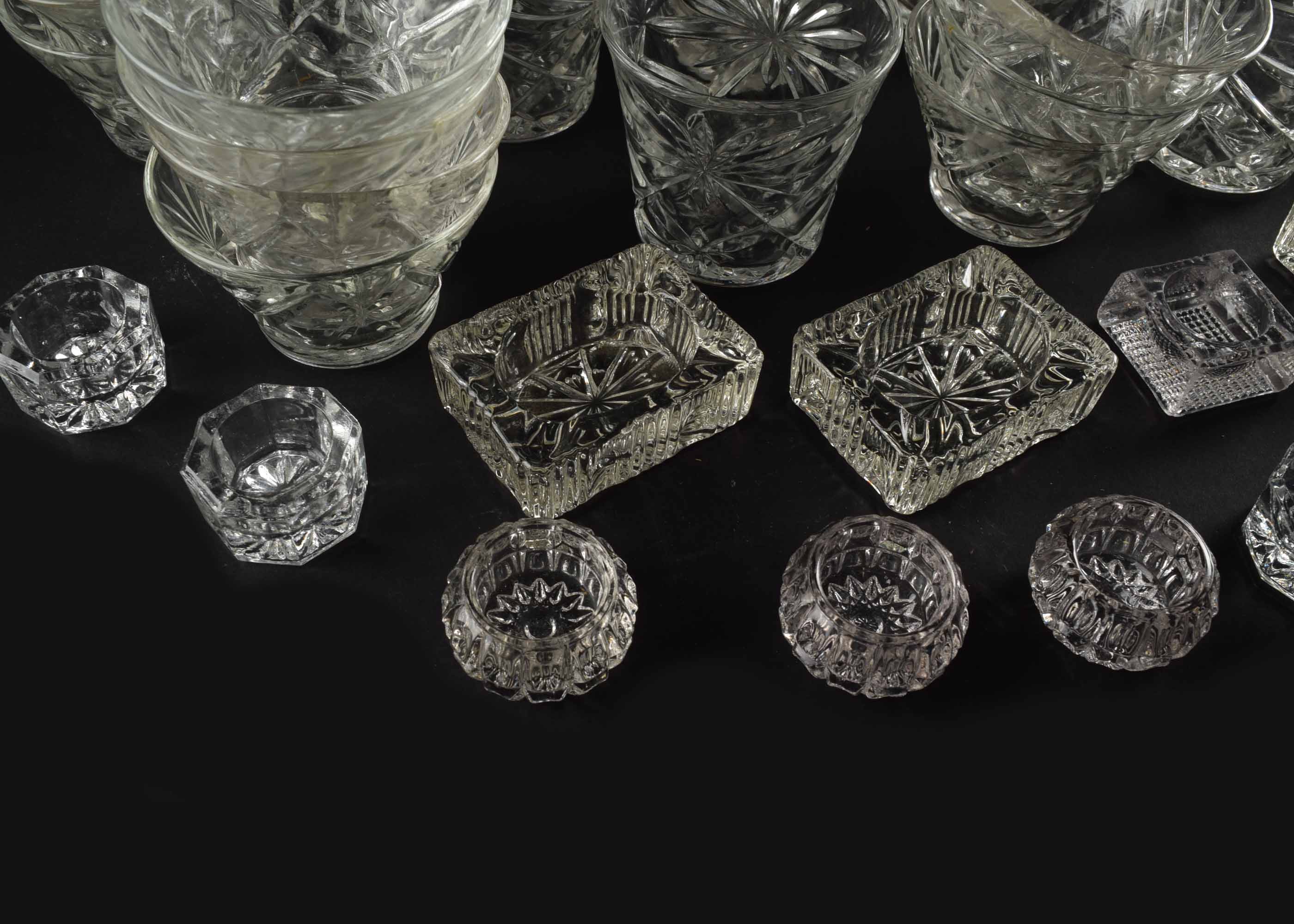 Vintage Anchor Hocking Prescut Clear Glassware EBTH