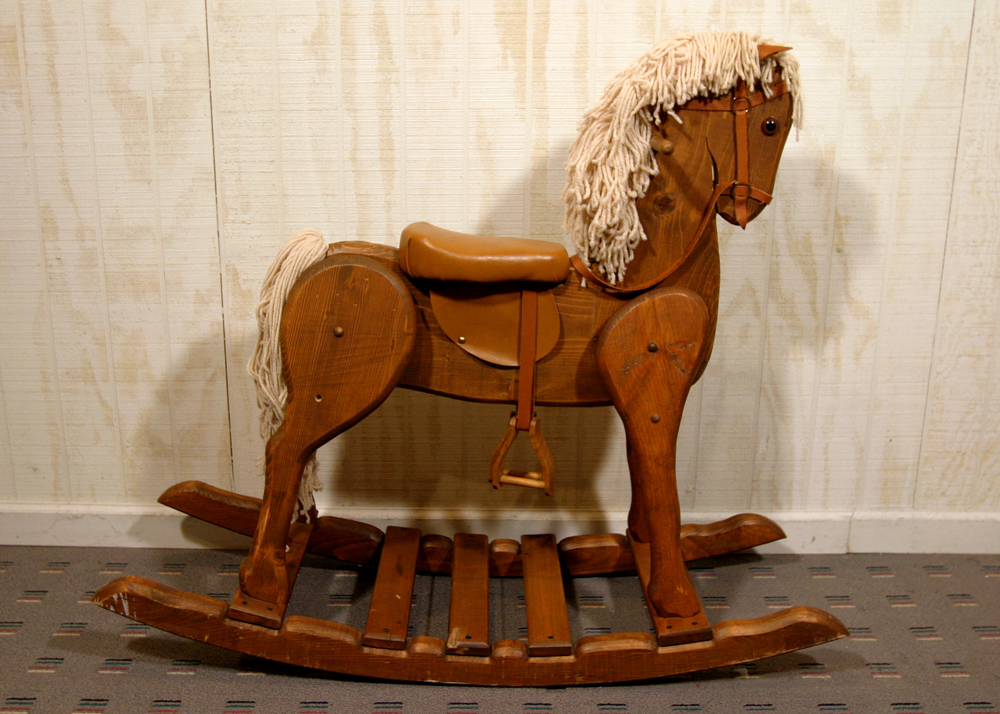 padded rocking horse