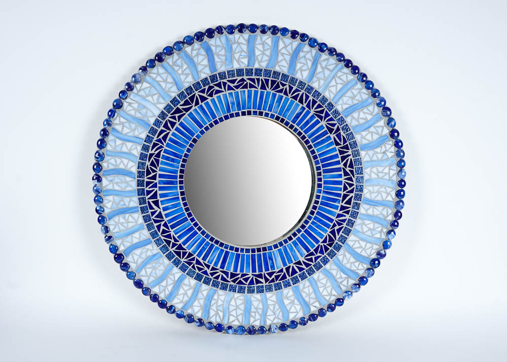 Blue Mosaic Mirror | EBTH