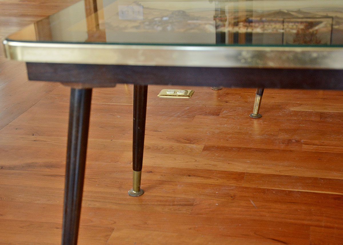 Vintage German Carved 3D Coffee Table EBTH