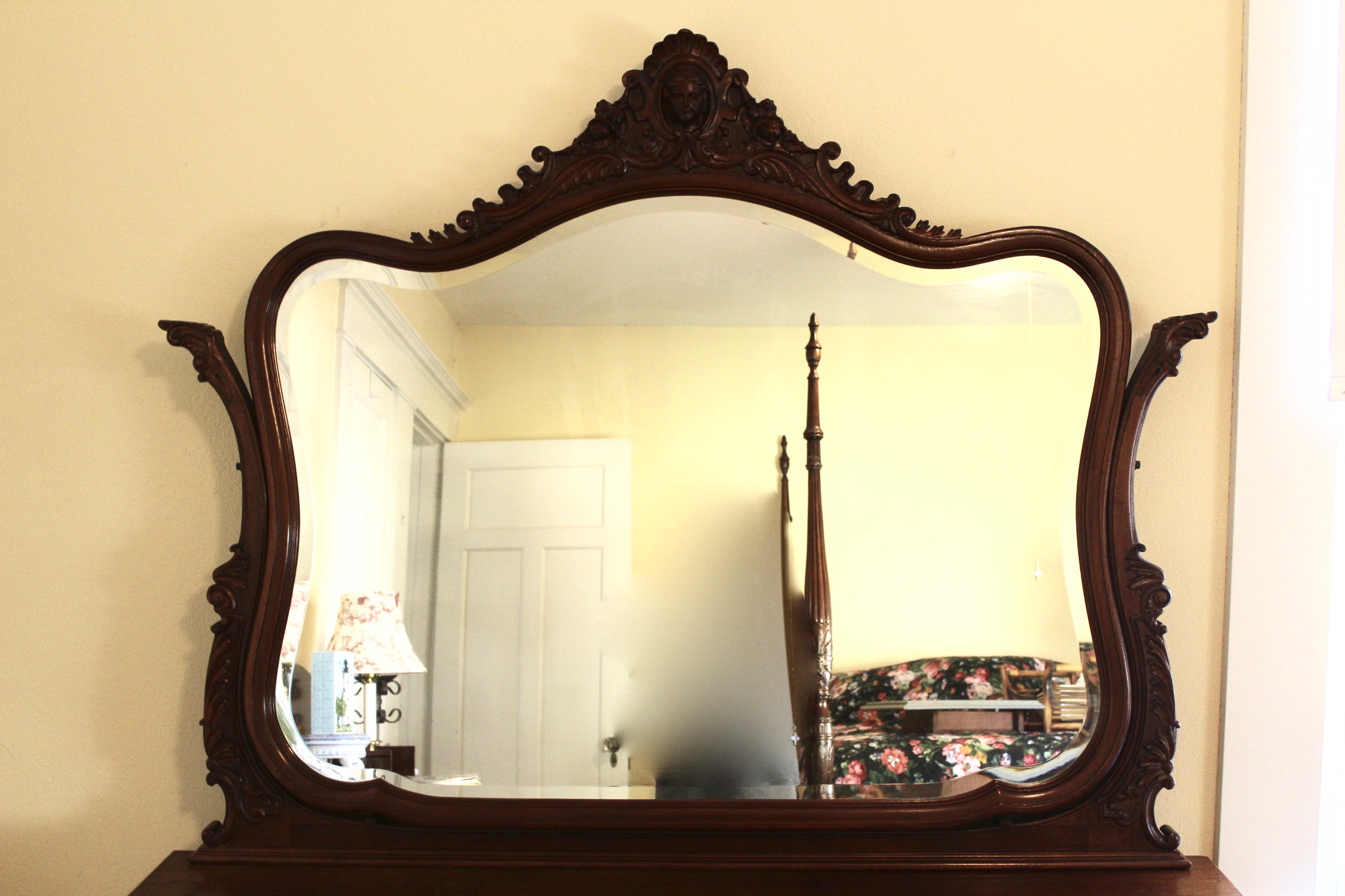 Antique Mahogany Dresser with Mirror EBTH