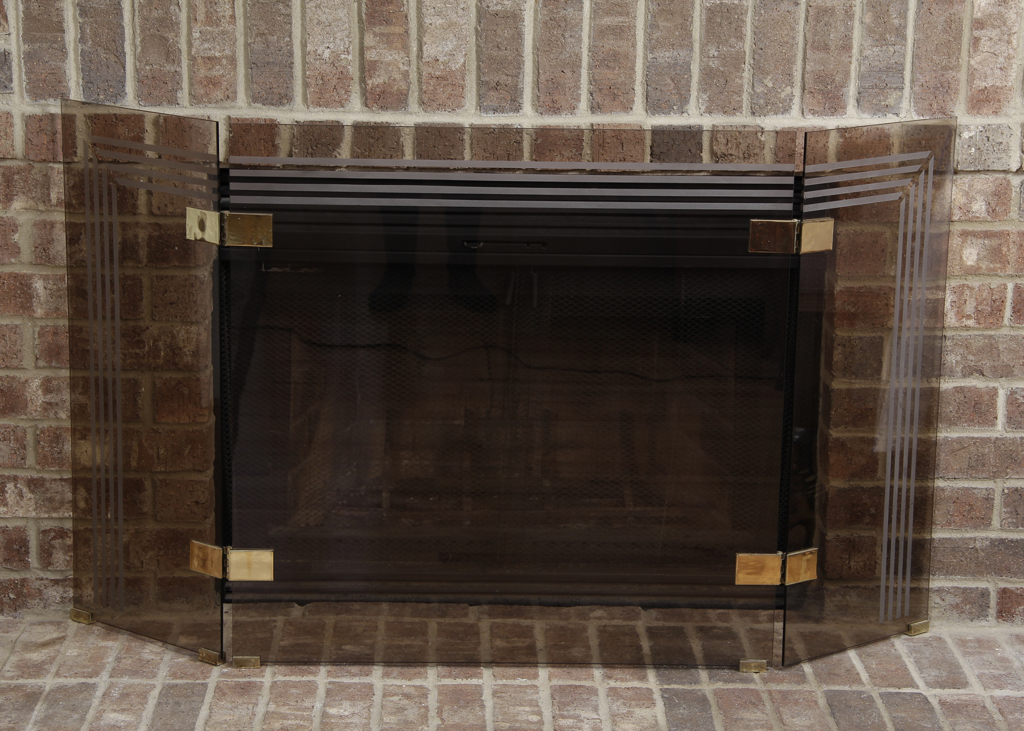 Glass Fireplace Screen Ebth
