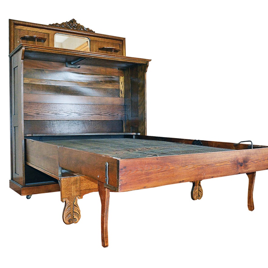 Vintage Oak Murphy Bed Vintage Oak Murphy Bed