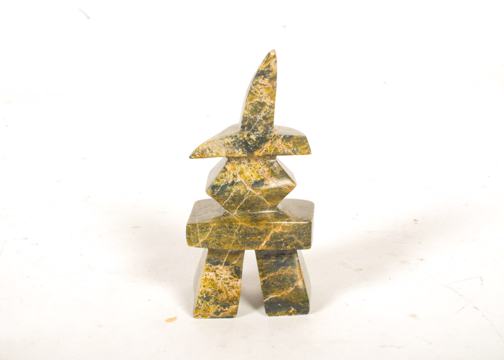 Handmade Marble Inukshuk Figurine EBTH