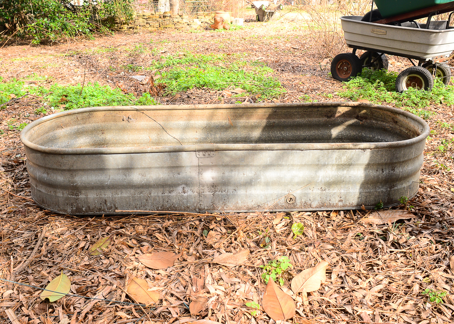 Large Galvanized Metal Tub EBTH