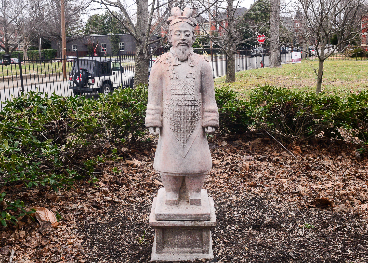 Japanese Warrior Garden Statue EBTH